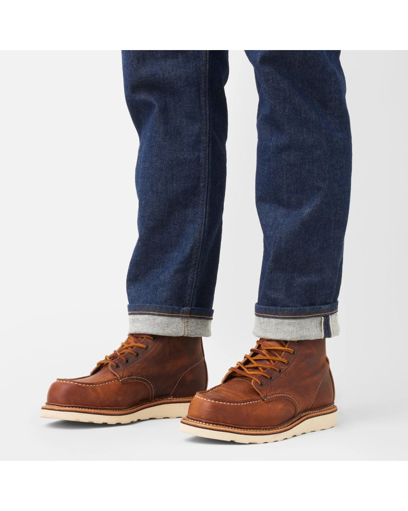 Red Wing Men's 6-inch 1907 Classic Moc Toe Copper Rough & Tough