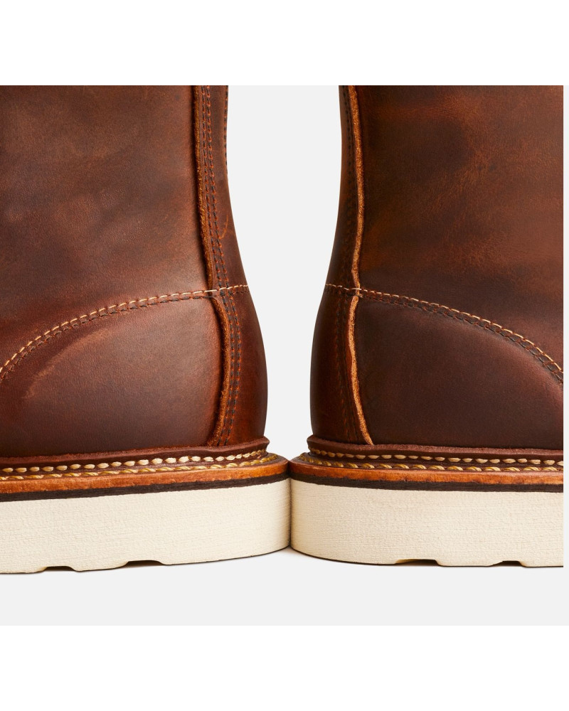 Red Wing Men's 6-inch 1907 Classic Moc Toe Copper Rough & Tough
