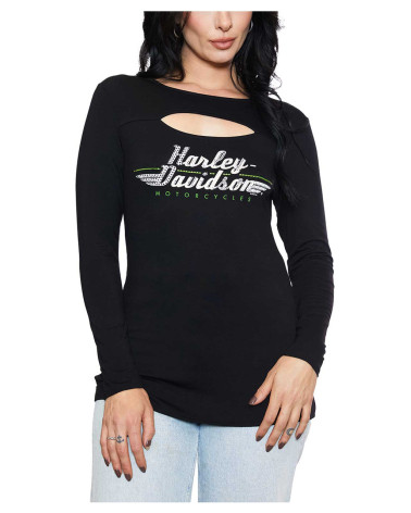 Harley Davidson Route 76 maglie donna HT4800BLK