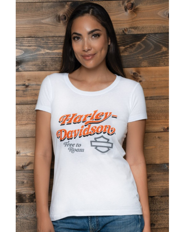 Harley Davidson Route 76 t-shirt donna 40291529