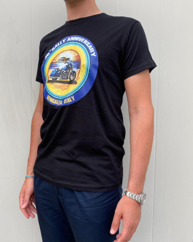 Harley Davidson Route 76 t-shirt uomo RALLY BLU