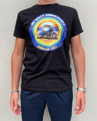 Harley Davidson Route 76 t-shirt uomo RALLY BLU