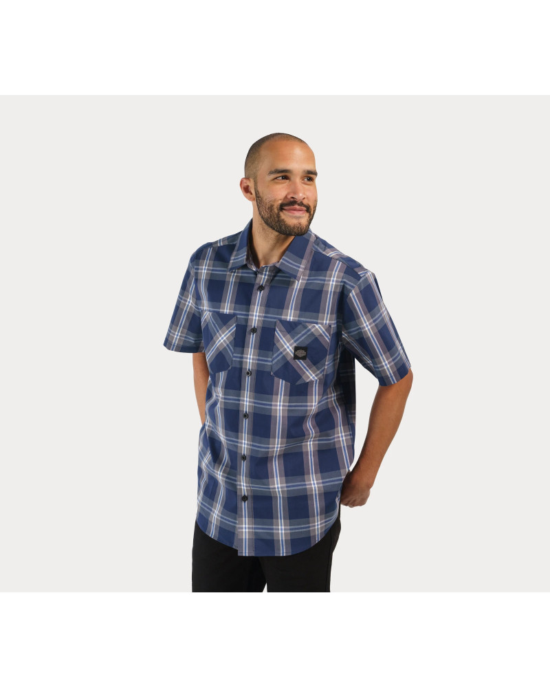 Harley-Davidson® Men's Staple Poplin Shirt Blue