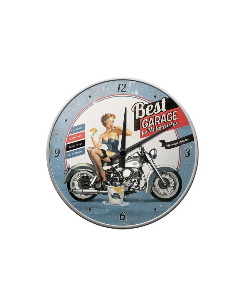 HarleyDavidson® Best Garage Blue Wall Clock