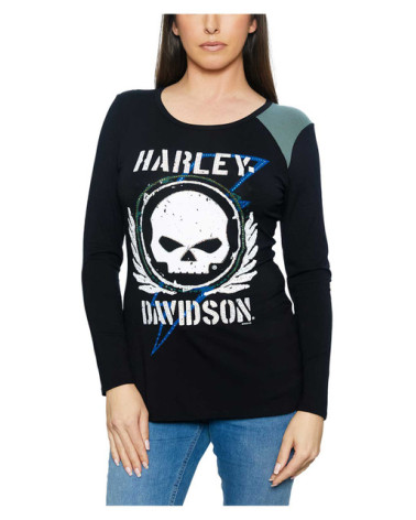 Harley Davidson Route 76 maglie donna HT4749BLK