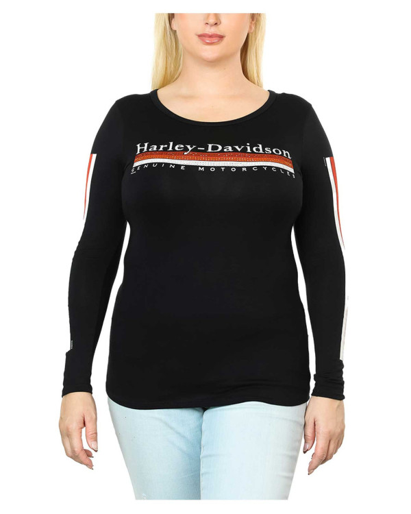 Harley Davidson Route 76 maglie donna HT4657BLK