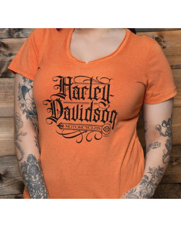 Harley Davidson Route 76 t-shirt donna 40291626