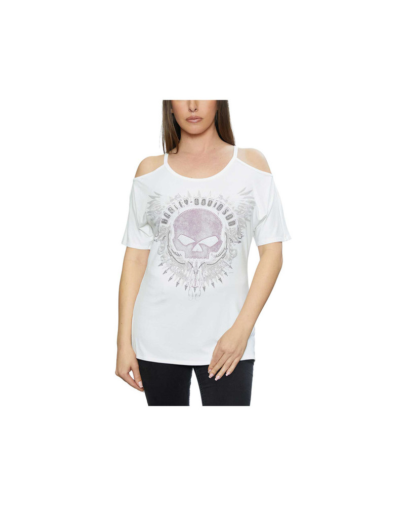 Harley Davidson Route 76 t-shirt donna HT4760IVY