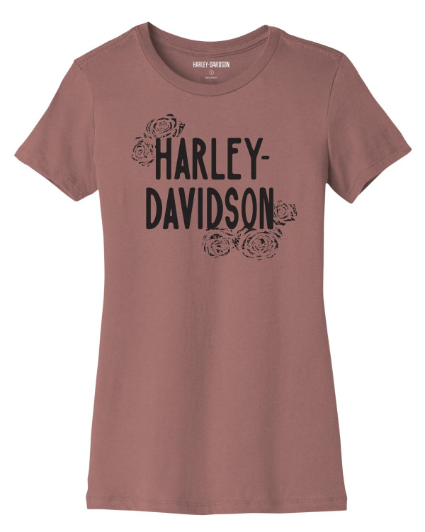 Harley Davidson Route 76 t-shirt donna 96438-23VW