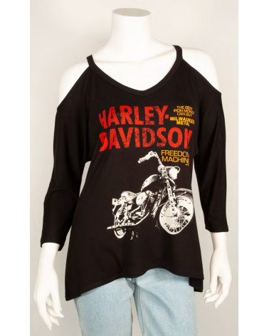 Harley Davidson Route 76 maglie donna HT4767BLK