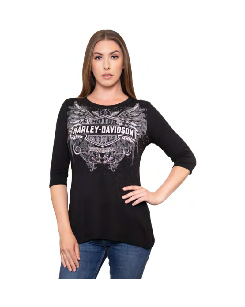 Harley Davidson Route 76 maglie donna HT4447BLK