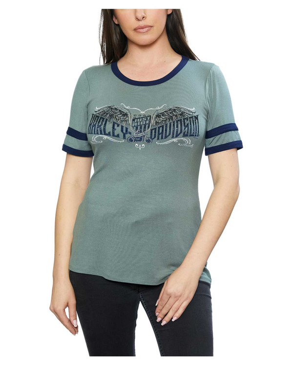 Harley Davidson Route 76 t-shirt donna HT4774OLG