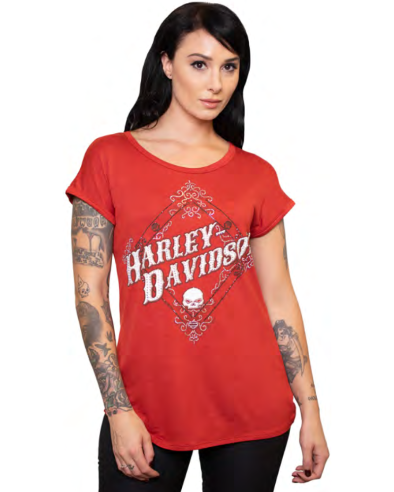 Harley Davidson Route 76 t-shirt donna HT4470TOM