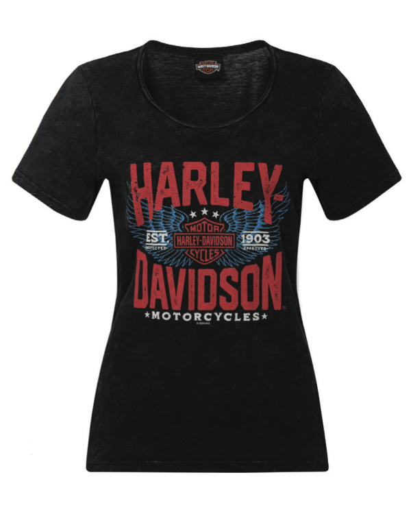 Harley Davidson Route 76 t-shirt donna 40291750