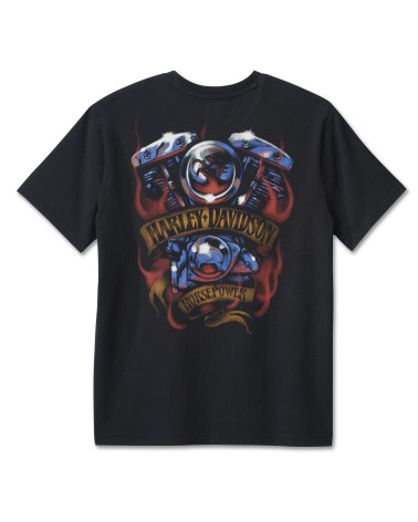 Harley Davidson Route 76 t-shirt uomo 96127-25VM