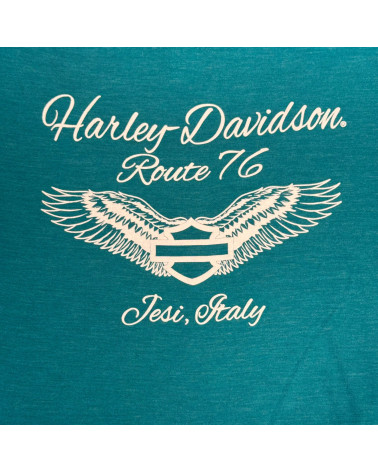 Harley Davidson Route 76 t-shirt donna 40291760