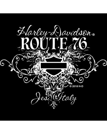 Harley Davidson Route 76 t-shirt donna R003300