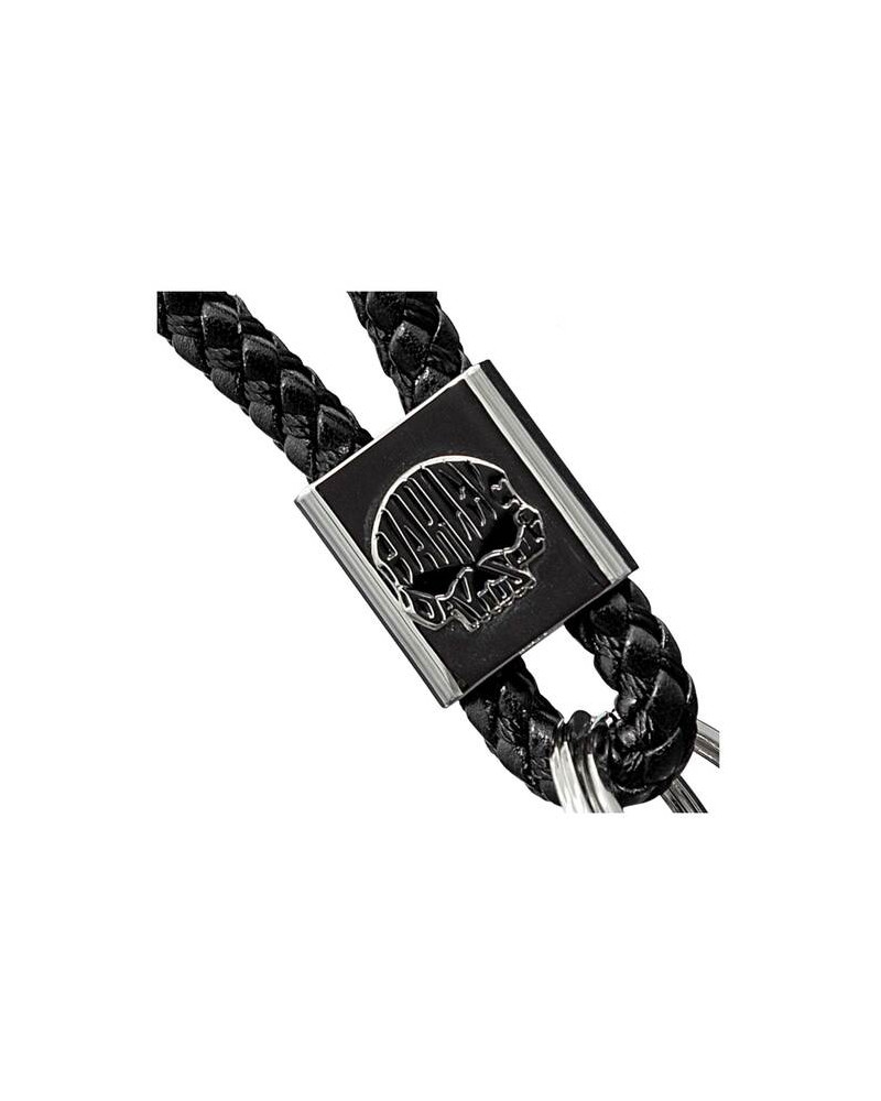 Harley-Davidson® Willie G™ Skull Logo Vinyl Braided Strap Portachiavi Nero