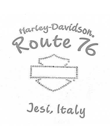 Harley Davidson Route 76 t-shirt donna R004608