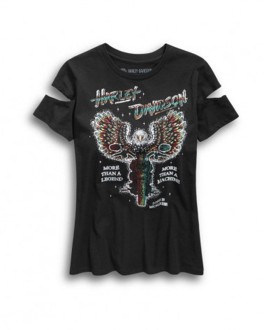 Harley Davidson Route 76 t-shirt donna 96814-19VW