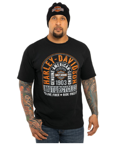 Harley Davidson Route 76 t-shirt uomo 40291069