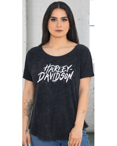 Harley Davidson Route 76 t-shirt donna 40291095