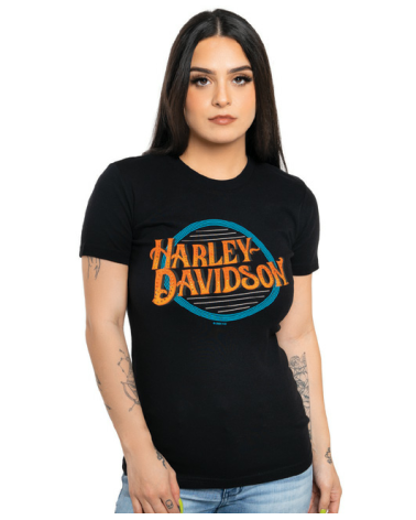Harley Davidson Route 76 t-shirt donna 40291105