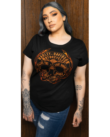 Harley Davidson Route 76 t-shirt donna 40291109