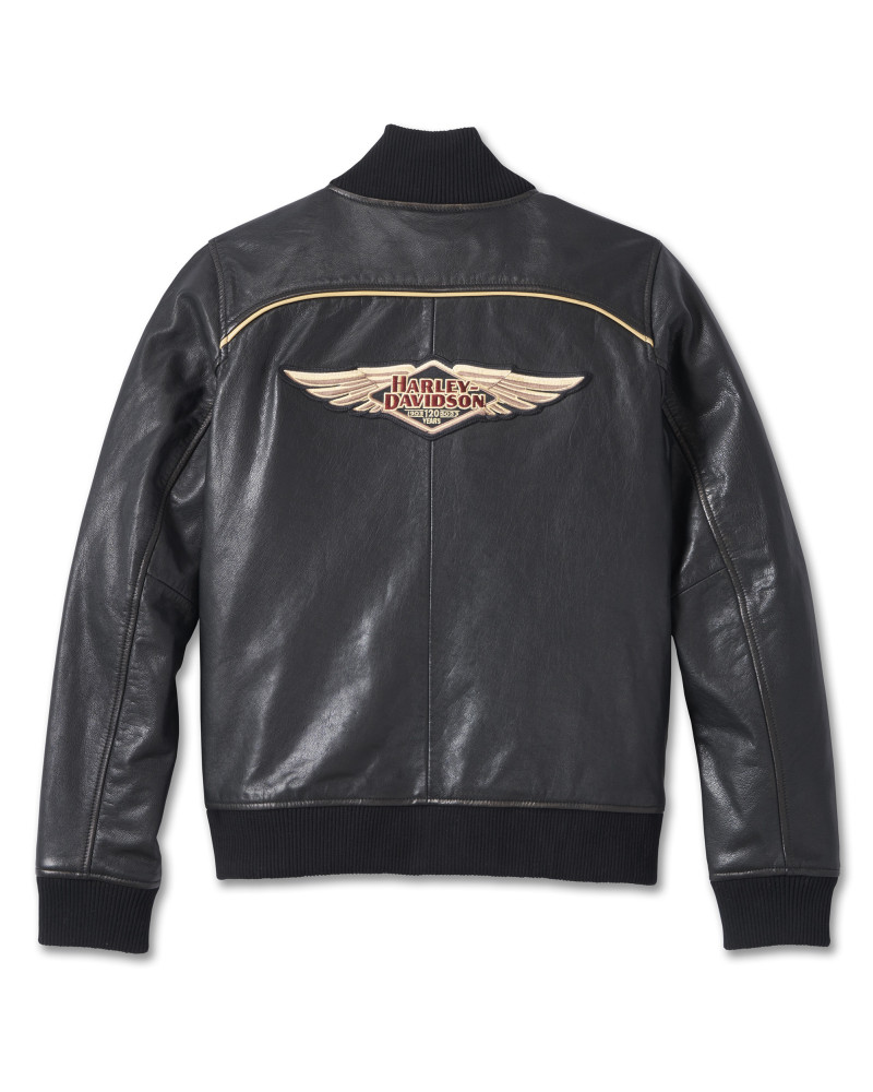 Harley Davidson Women s 120th Anniversary Bomber Leather Jacket