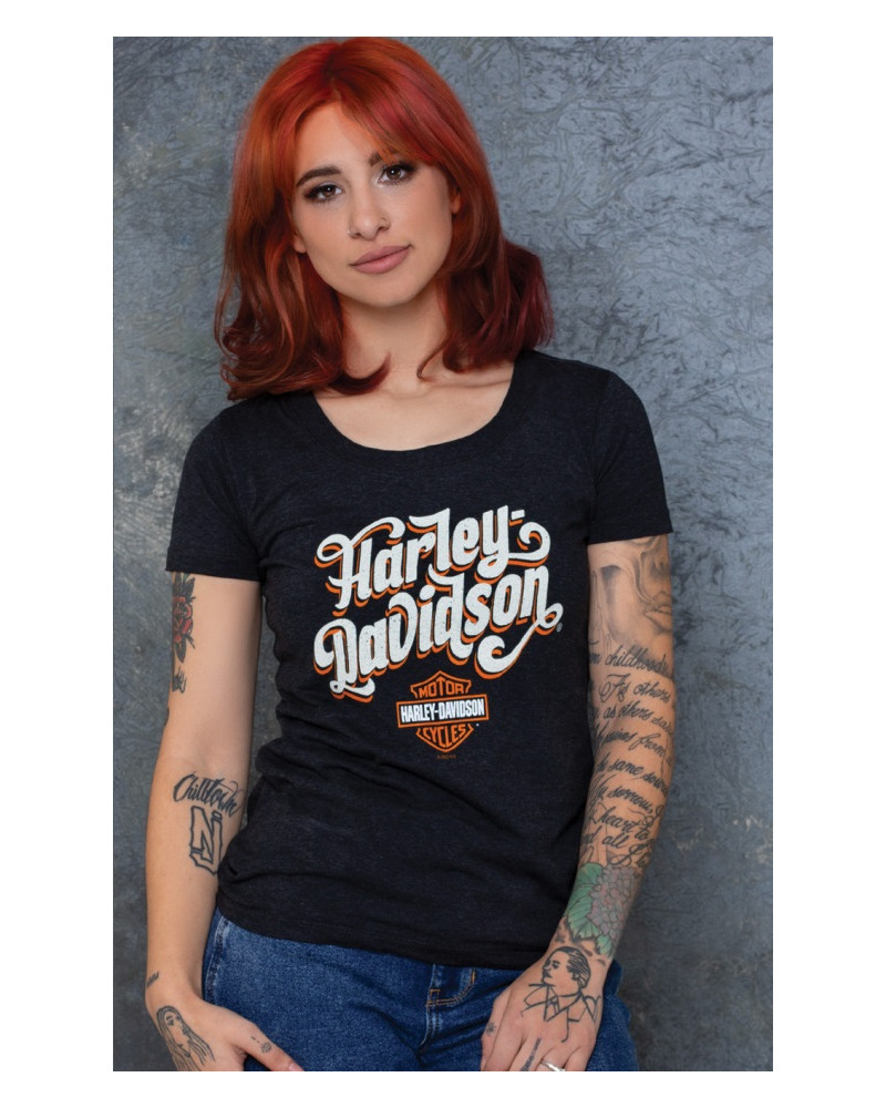 Harley Davidson Route 76 t-shirt donna 40291282