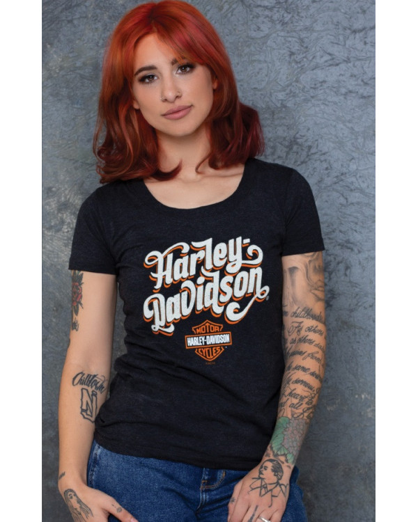 Harley Davidson Route 76 t-shirt donna 40291282